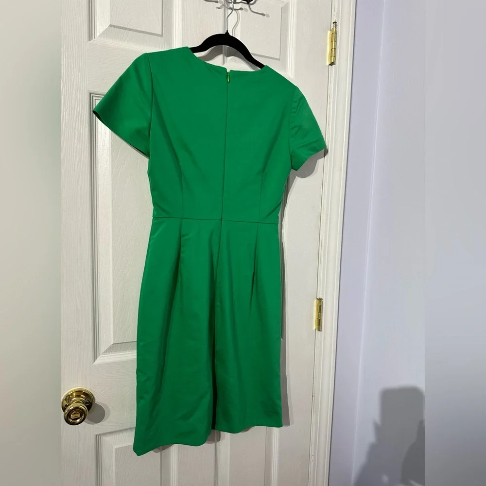 J. Crew Green Elegant Short Sleeve Dress size 0 - Picture 15 of 16